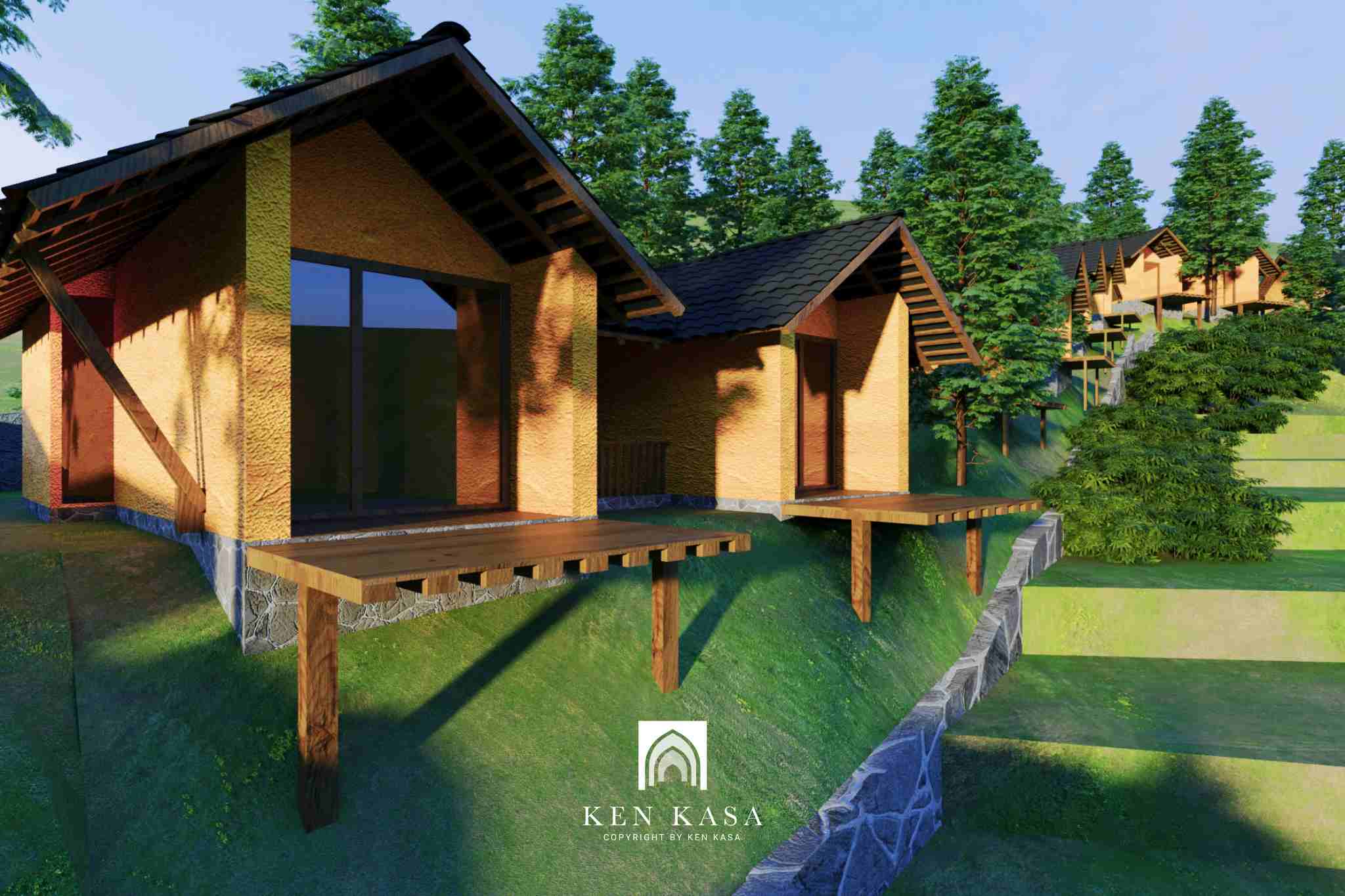 Ngoại thất các căn bungalow